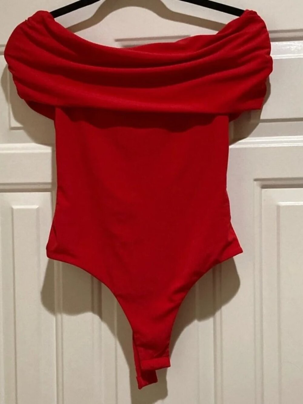 NEW! AFRM Divya Off-The-Shoulder Thong Bodysuit | NORDSTROM